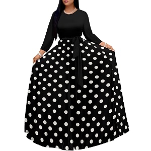 PinkPatty Womens Long Sleeve Maxi Dress Plus