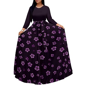 PinkPatty Womens Long Sleeve Maxi Dress Plus