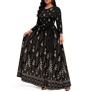 PinkPatty Womens Long Sleeve Maxi Dress Plus