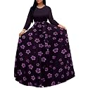PinkPatty Women's Long Sleeve Maxi Dress Plus Size Casual V Neck Wrap Dress with Pockets&amp;Belt