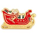 PinMart's Festive Christmas Holiday Candy Cane Noel Enamel Lapel