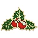 PinMart's Festive Christmas Holiday Candy Cane Noel Enamel Lapel