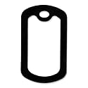 PinMart Black Military Dog Tags Silencers - Engraved Dog Tag Holder - Silicone Case to Reduce Noise - Military ID Protector to Prevent Noise and Scratching - 10 Pack