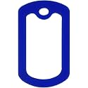 PinMart Blue Military Dog Tags Silencers - Engraved Dog Tag Holder - Silicone Case to Reduce Noise - Military ID Protector to Prevent Noise and Scratching- 25 Pack