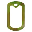 PinMart Camo Military Dog Tags Silencers - Engraved Dog Tag Holder - Silicone Case to Reduce Noise - Military ID Protector to Prevent Noise and Scratching - 5 Pack