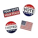 PinMart Patriotic Vote Election Lapel Pin &amp; Button Collection
