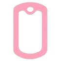 PinMart Pink Military Dog Tags Silencers - Engraved Dog Tag Holder - Silicone Case to Reduce Noise - Military ID Protector to Prevent Noise and Scratching - 5 Pack