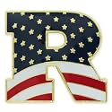 PinMart Republican Patriotic Political Lapel Pin