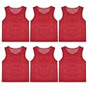 Pinnies, Soccer Pennies for Youth &amp; Adults, Scrimmage Vests 6/12/24 Pcs