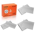 PINOZE 16 Gauge 304 Stainless Steel Finish Nails, 1200-Count (2-1/2", 2", 1-1/2") 16GA SS Finishing Nails, Assorted Framing Nail Gun Nails for Pneumatic, Electric Finish Nailer