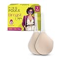PINQ POLKA Breast Cup Silicone Bra Lift with BreathEAZE™ Technology I F-G Cup Size | Skin- Friendly Adhesive Invisible Reusable Stick on Boob Lift Cup with Reusable Cloth Bag