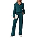 PINSPARK 2 Piece Sets for Women 1/2 Zip Sweatsuit 2026 Matching Outfit Fall
