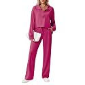 PINSPARK 2 Piece Sets for Women 1/2 Zip Sweatsuit 2026 Matching Outfit Fall