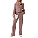 PINSPARK 2 Piece Sets for Women 1/2 Zip Sweatsuit 2026 Matching Outfit Fall