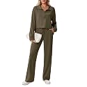 PINSPARK 2 Piece Sets for Women 1/2 Zip Sweatsuit 2026 Matching Outfit Fall