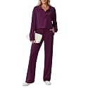 PINSPARK 2 Piece Sets for Women 1/2 Zip Sweatsuit 2026 Matching Outfit Fall