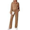 PINSPARK 2 Piece Sets for Women 1/2 Zip Sweatsuit 2026 Matching Outfit Fall