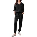 PINSPARK 2 Piece Sets for Women Long Sleeve Half Zip Tracksuit Jogger Sets
