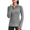 PINSPARK Women39s Athletic Jackets Slim Fit Workout
