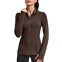 PINSPARK Women39s Athletic Jackets Slim Fit Workout