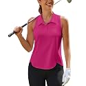 PINSPARK Women39s Golf Shirt Racerback UPF 50