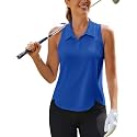 PINSPARK Women39s Golf Shirt Racerback UPF 50