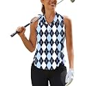 PINSPARK Women39s Golf Shirt Racerback UPF 50