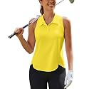 PINSPARK Women39s Golf Shirt Racerback UPF 50