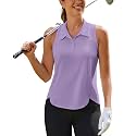PINSPARK Women39s Golf Shirt Racerback UPF 50
