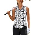 PINSPARK Women39s Golf Shirt Racerback UPF 50