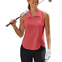 PINSPARK Women39s Golf Shirt Racerback UPF 50