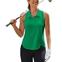 PINSPARK Women39s Golf Shirt Racerback UPF 50