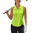 PINSPARK Women39s Golf Shirt Racerback UPF 50