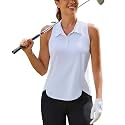 PINSPARK Women39s Golf Shirt Racerback UPF 50