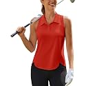 PINSPARK Women39s Golf Shirt Racerback UPF 50
