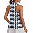PINSPARK Womens Golf Shirt UPF 50+ Collared Shirts Sleeveless Tennis Tanks