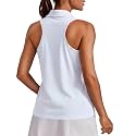 PINSPARK Womens Golf Shirt UPF 50+ Collared Shirts Sleeveless Tennis Tanks