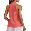 PINSPARK Womens Golf Shirt UPF 50+ Collared Shirts Sleeveless Tennis Tanks