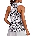 PINSPARK Womens Golf Shirt UPF 50+ Collared Shirts Sleeveless Tennis Tanks