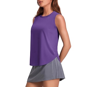 PINSPARK Workout Tank Tops Woman Ice Silk