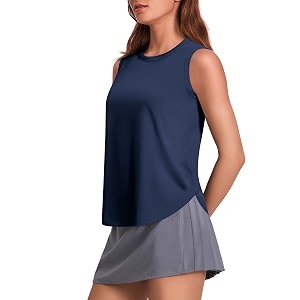PINSPARK Workout Tank Tops Woman Ice Silk