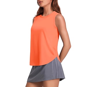 PINSPARK Workout Tank Tops Woman Ice Silk