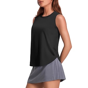 PINSPARK Workout Tank Tops Woman Ice Silk