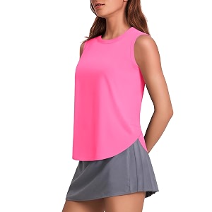 PINSPARK Workout Tank Tops Woman Ice Silk