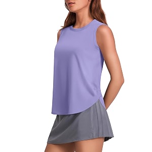 PINSPARK Workout Tank Tops Woman Ice Silk
