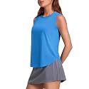 PINSPARK Workout Tank Tops Woman Ice Silk