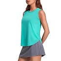 PINSPARK Workout Tank Tops Woman Ice Silk