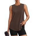 PINSPARK Workout Tank Tops for Women UPF 50+ Side Slits Athletic Gym Shirt