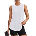 PINSPARK Workout Tank Tops for Women UPF 50+ Side Slits Athletic Gym Shirt