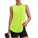 PINSPARK Workout Tank Tops for Women UPF 50+ Side Slits Athletic Gym Shirt